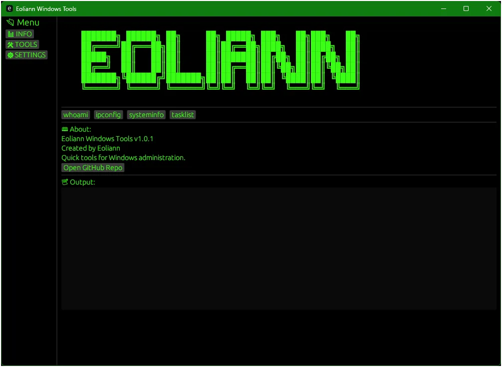 Eoliann Windows Tools - Info