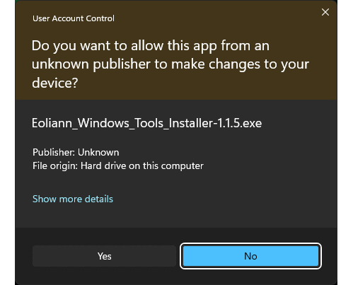 Eoliann Windows Tools v1.1.7